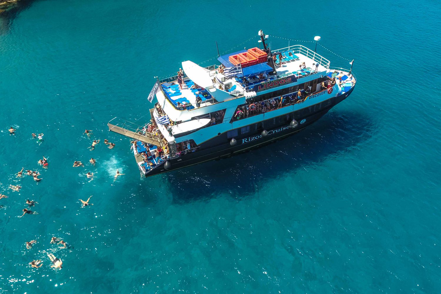 Boat Cruise Rhodes Lindos